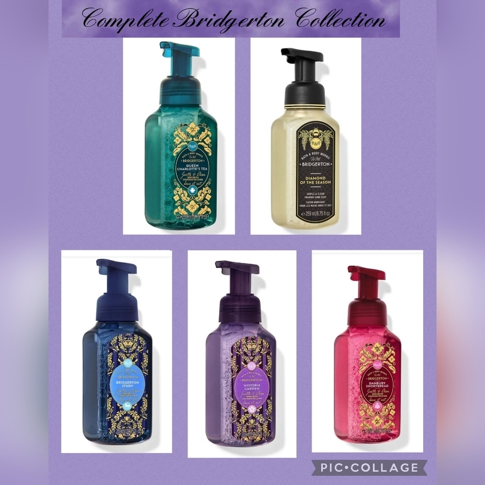 🆕️ 👑 BBW COMPLETE BRIDGERTON COLLECTION OF FOAMING HAND SOAPS - SET OF 5 👑